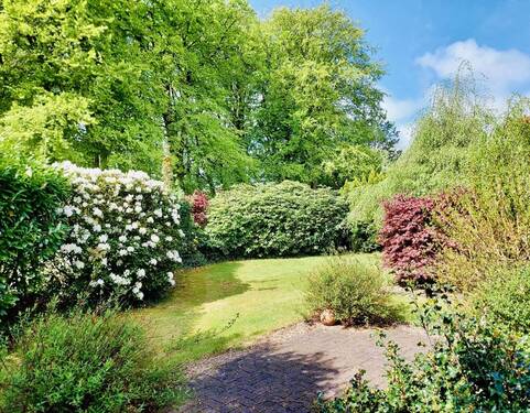 Blick in den Garten - Reihenendhaus mit 126,70 m² in Jever zum Kaufen