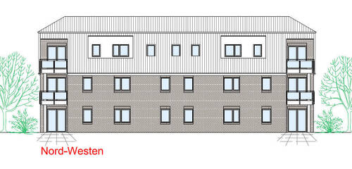 Ansicht Nord-Westen - 2 Zimmer Büro zum Kaufen in Wardenburg