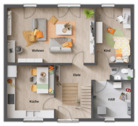 Grundriss-Einfamilienhaus-Flair-134-Erdgeschoss-5-Zimmer-Variante - 