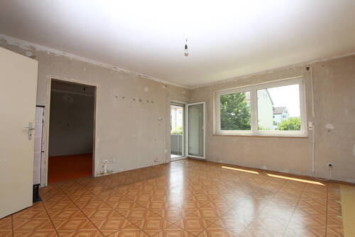 Wohnzimmer - Etagenwohnung mit 55,00 m² in Friedrichshafen zum Kaufen