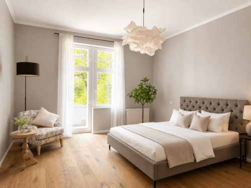Schlafzimmer - Etagenwohnung mit 103,80 m&sup2; in Berlin zum Kaufen