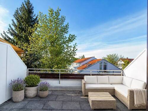 Dachterrasse in Westausrichtung - 