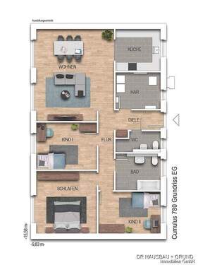 CU780_Prospekt_EG - 4 Zimmer Bungalow zum Kaufen in Sankt Michaelisdonn