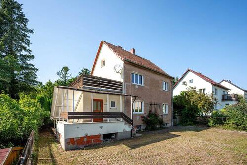 Gebäudeansicht (3) - Einfamilienhaus mit Einliegerwohnung oder Büro