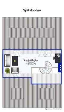 Dachgeschoss Spitzboden - 
