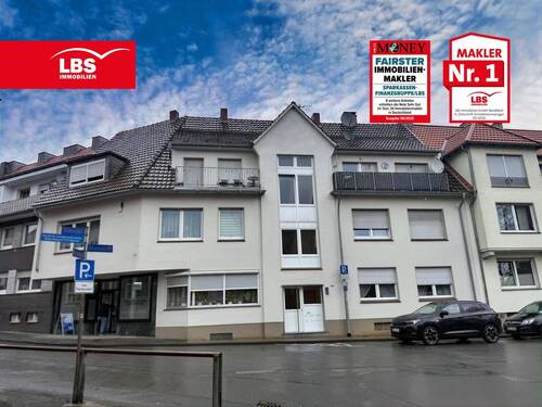 Straßenansicht - Mehrfamilienhaus mit Entwicklungspotenzial & stabiler Vermietung