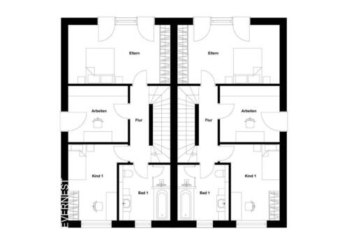 1.Obergeschoss - Doppelhaushälfte mit 168,50 m&sup2; in Bielefeld zum Kaufen