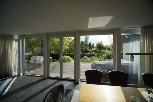 Ansicht auf die Terrasse mit Garten - 3 Zi - EG Wohnung mit Garten, Terrasse - Himmelsmoor 5