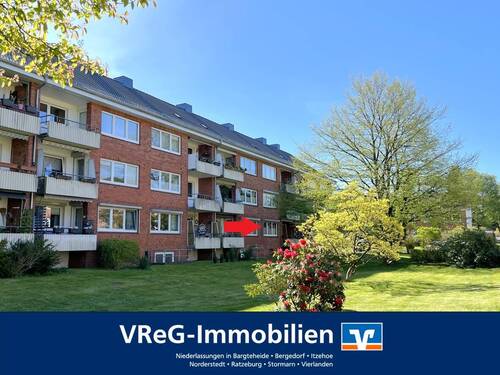 Titelbild - Zum Verkauf: Vermietete 3-Zimmer-Hochparterre-Wohnung mit Loggia