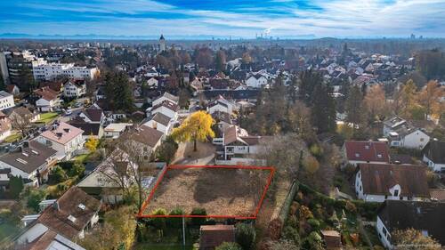 Titelbild - Beste Lage in Ismaning in unmittelbarer Nähe zu den Isarauen - sonniges Grundstück mit ca. 850 m²