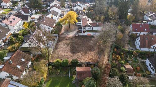 Luftaufnahme des Grundstücks - Grundstück in Ismaning zum Kaufen