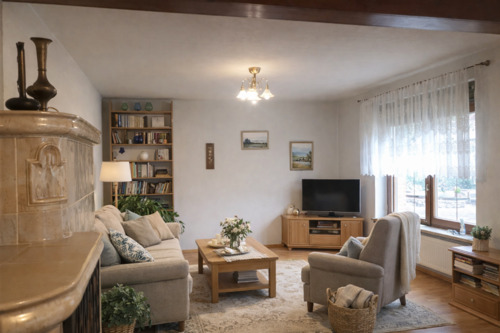 Wohn und Esszimmer - virtually staged - 