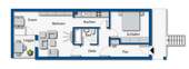 Grundriss möbiliert - 2 Zimmer Etagenwohnung zum Kaufen in Straubing