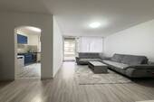 Wohnzimmer - Etagenwohnung mit 78,30 m&sup2; in Augsburg zum Kaufen