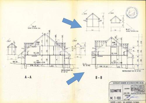 Schnitt Reihenmittelhaus Belsen - 