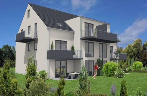 3D Ansicht.jpg - Neubau QNG-PLUS - 3-Zimmer-Wohnung mit Balkon