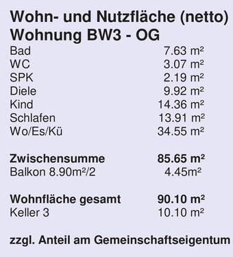 BW3 Flächen.jpg - 3 Zimmer Etagenwohnung in Amberg