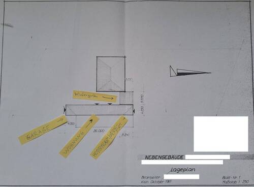 Grundriß Nebengebäude - 
