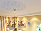 hochwertiger Stuck im Wohnzimmer - 