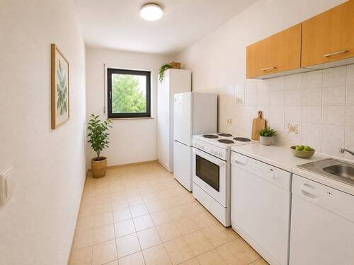 Küche - Unverbindliche Visualisierung KI-generiert - Etagenwohnung mit 70,90 m&sup2; in Tamm zur Miete