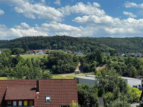 Blick vom Balkon - 3 Zimmer Etagenwohnung in Rudersberg