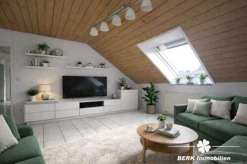 KI- generiertes Musterbild - Wohnbereich - 4 Zimmer Etagenwohnung zum Kaufen in Kleinostheim