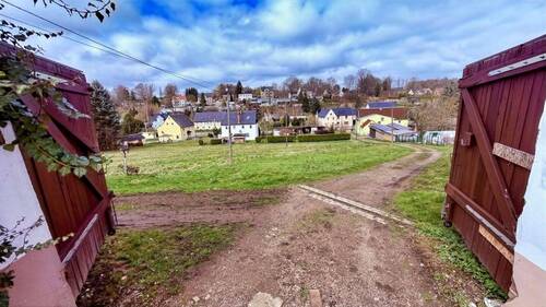 Blick auf das untere Grundstück - 