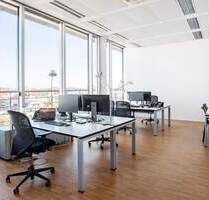 Lichtdurchflutete möblierte Bürofläche im 6. OG im Münchener Westend - All-in-Miete