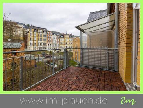 Balkon - wohnen im Syratal - Balkon + Bad BW u. DU - ruhige Wohnlage - 2 Zimmerwohnung zur Miete in Plauen
