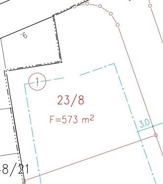 Grundstück Planauschnitt Teifläche 1 - 