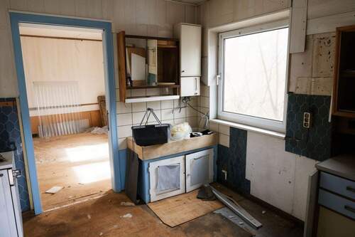 Küche rechts - Doppelhaushälfte mit 110,00 m&sup2; in Vöhringen zum Kaufen