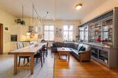 Wohnzimmer / Esszimmer - 4 Zimmer Etagenwohnung zum Kaufen in Berlin