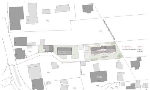 Gesamtplan mit Neubau - 