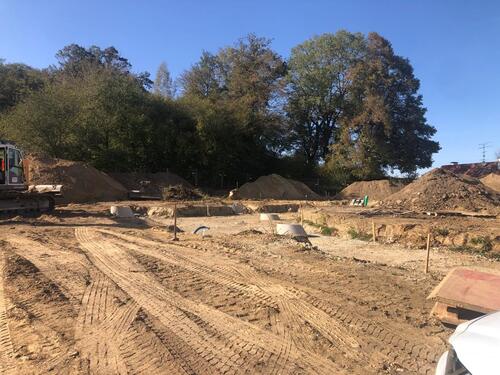 Arbeiten Erschließung - Grundstück in Erdweg OT Eisenhofen