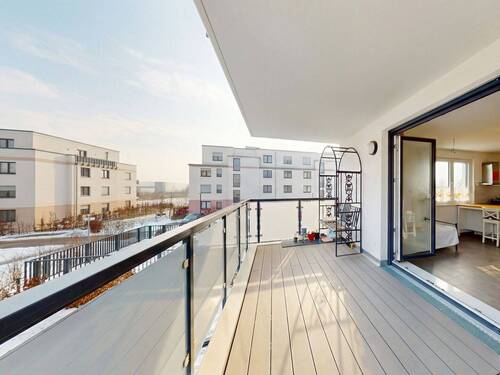 Titelbild - Zeitgemäßes Wohnen nahe Berlin: Neubauwohnung mit Aufzug & TG-Stellplatz