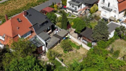 Aufnahme aus der Luft - 4 Zimmer Doppelhaushälfte zum Kaufen in Ginsheim-Gustavsburg