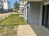 Ansicht I: Terrasse (Muster) - 3 Zimmer Etagenwohnung in Nauen