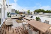 Terrasse - Exklusive 5-Zimmer-Dachgeschosswohnung mit Südwest-Terrasse – mitten im Regierungsviertel