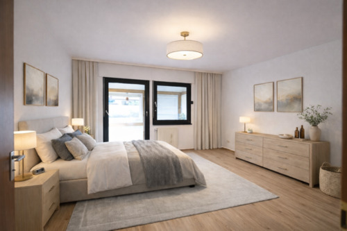 Illustriertes Schlafzimmer 1 - EG - 