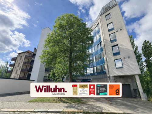 Hausansicht - Citynah Wohnen: 2-Zimmer-Wohnung mit EBK und TG-Stellplatz in Zentrum-Südost