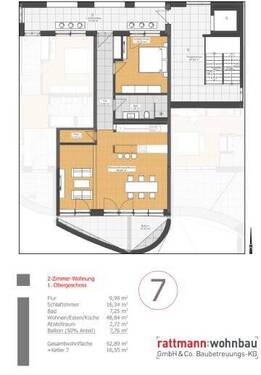 WHG7 - 2 Zimmer Etagenwohnung in Herzogenaurach