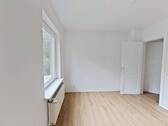 Ansicht II: Schlafzimmer I - Etagenwohnung mit 52,80 m&sup2; in Nordenham zur Miete