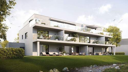 Süd-West-Ansicht - 2 Zimmer Etagenwohnung zum Kaufen in Bad Waldsee