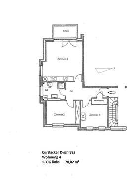 Whg. 4, 1. OG links - 