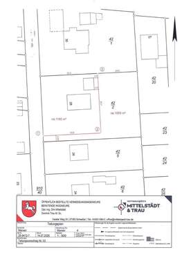 Teilungsplan - Grundstück in Marxen