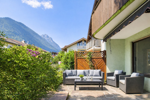 Terrasse mit Bergblick - 4 Zimmer Reihenendhaus zum Kaufen in Piding