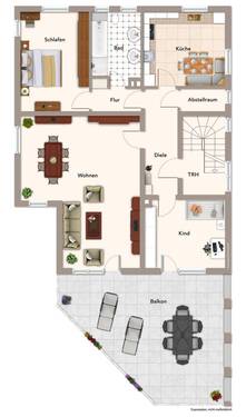 Wohnhaus Obergeschoss - 