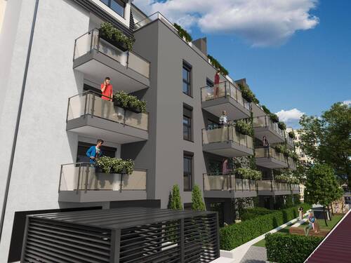 Südansicht 2 - SIE LIEBEN ES GROSSZÜGIG - DANN SIND SIE HIER RICHTIG! Lifestyle-Wohnen im NEUBAU zwischen Stadtpark und Maxtor