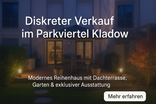 image - Modernes Reihenmittelhaus mit Garten, Dachterrasse & exklusiver Ausstattung im Parkviertel Kladow
