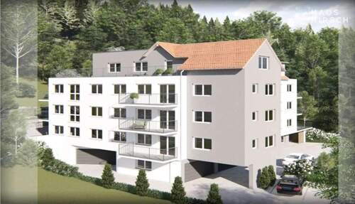 Projekt Vorderseite - Grundstück mit ProjektierungGenehmigung für 17 WEH